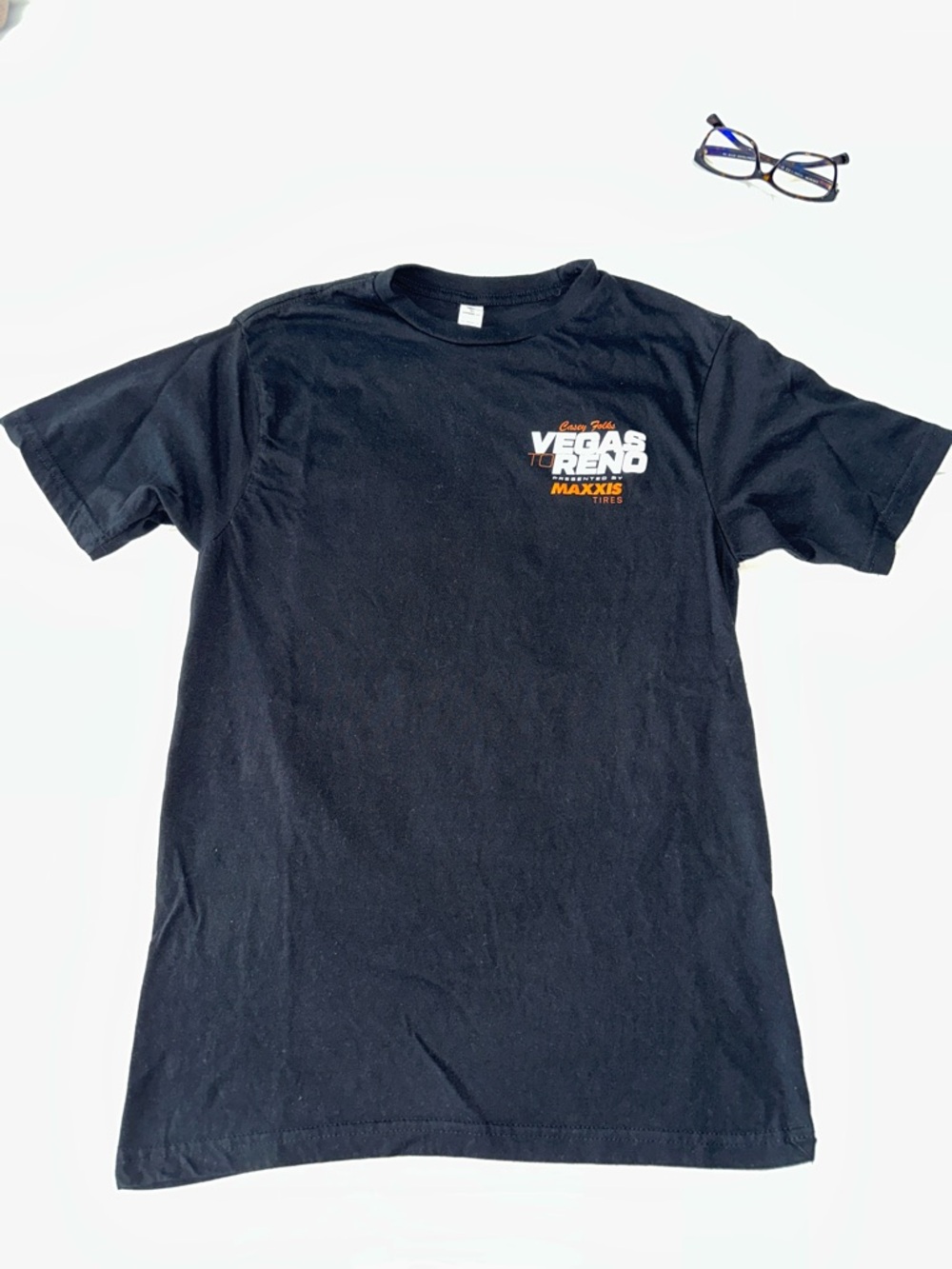 Vegas To Reno 2025 Maxxis Tires Black Logo Tee